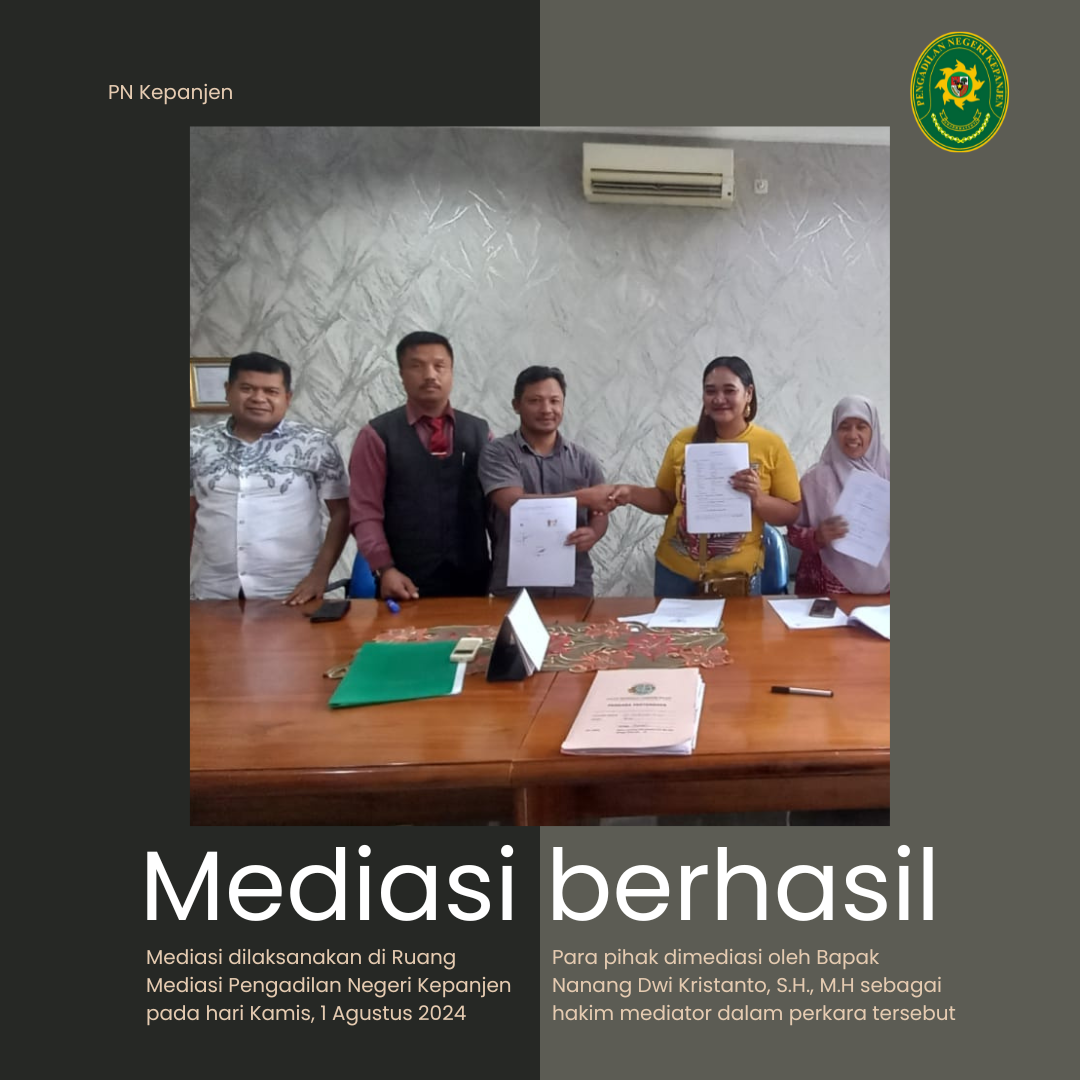 Mediasi berhasil PN Kepanjen